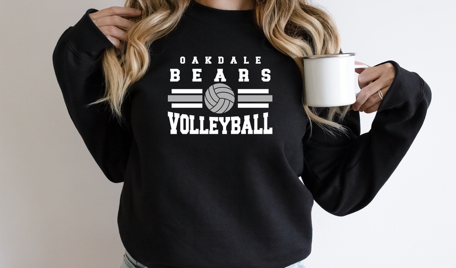 Oakdale Volleyball Black Sweatshirt (OMS)