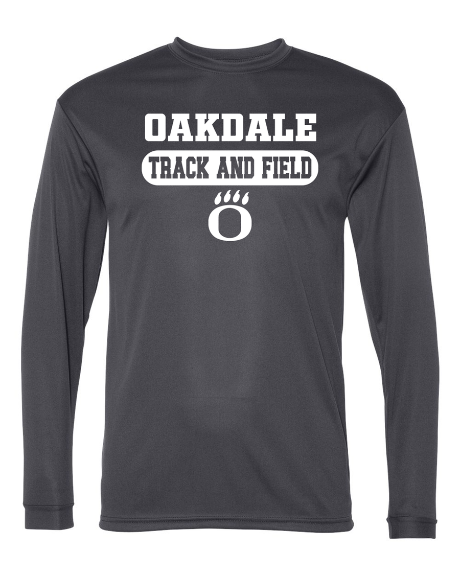 Oakdale Track & Field O Paw Performance Long Sleeve Shirt- (OHS)