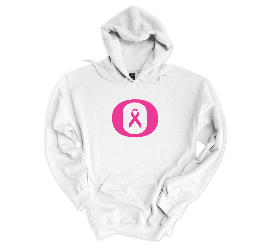 Breast Cancer Shirt- OMS- White Hoodie