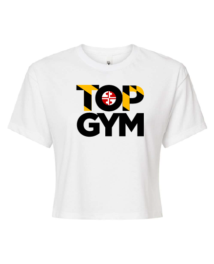 Top Gym Sport Crop White Shirt