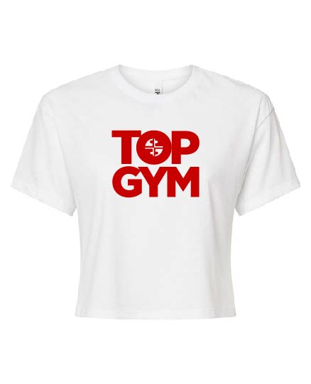 Top Gym Sport Crop White Shirt
