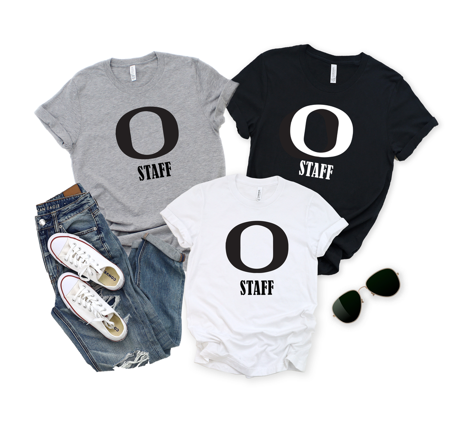 Oakdale O- Solid Color- (OMS)- Staff Shirt