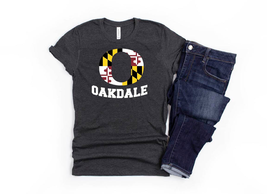 Oakdale O- Multicolored- Maryland Flag (OMS)- STAFF