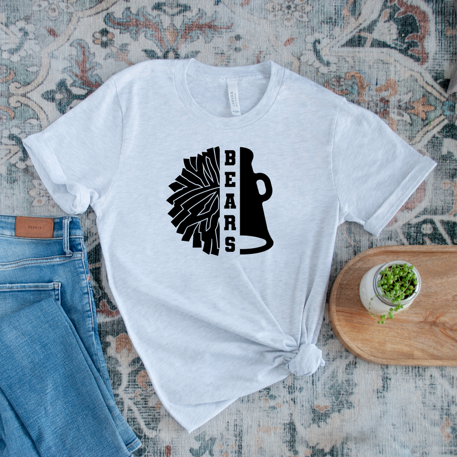 Bears- Megaphone and Pom Shirt  (LOUYAA)