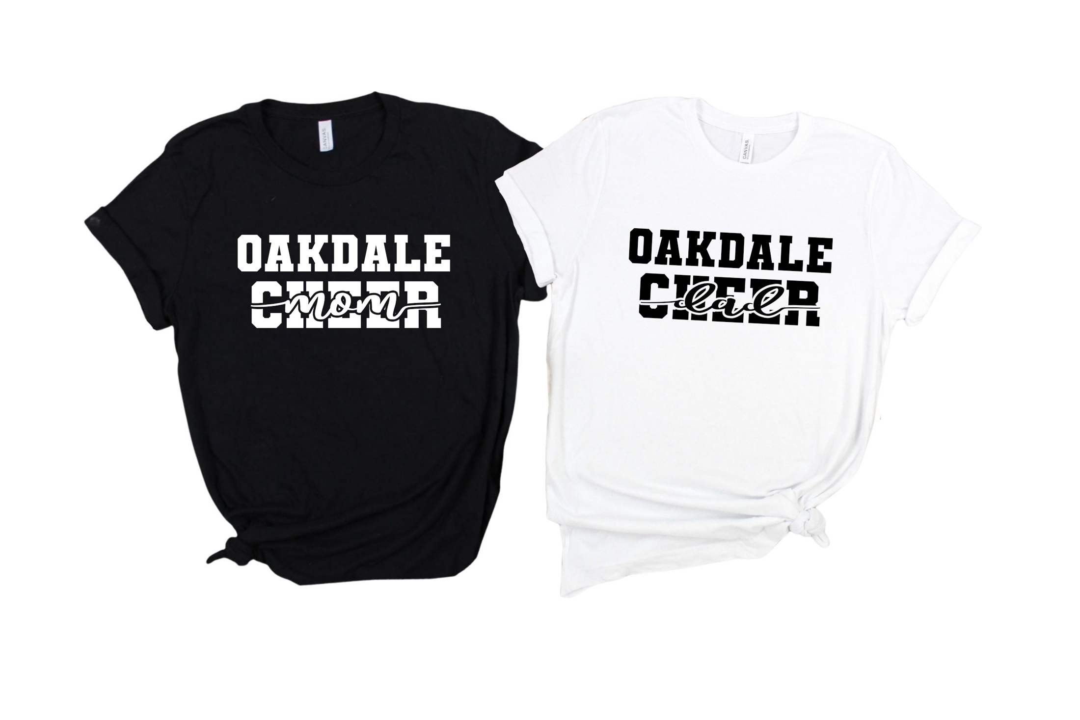 Oakdale Cheer Mom and Oakdale Cheer Dad Shirt (LOUYAA) Bella Bean Studios