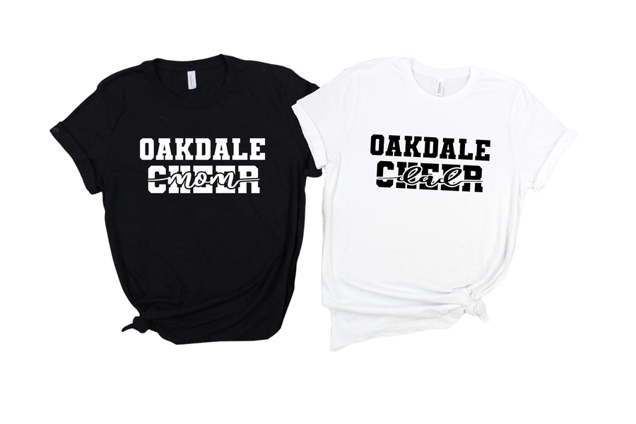 Oakdale Cheer Mom and Oakdale Cheer Dad Shirt  (LOUYAA)