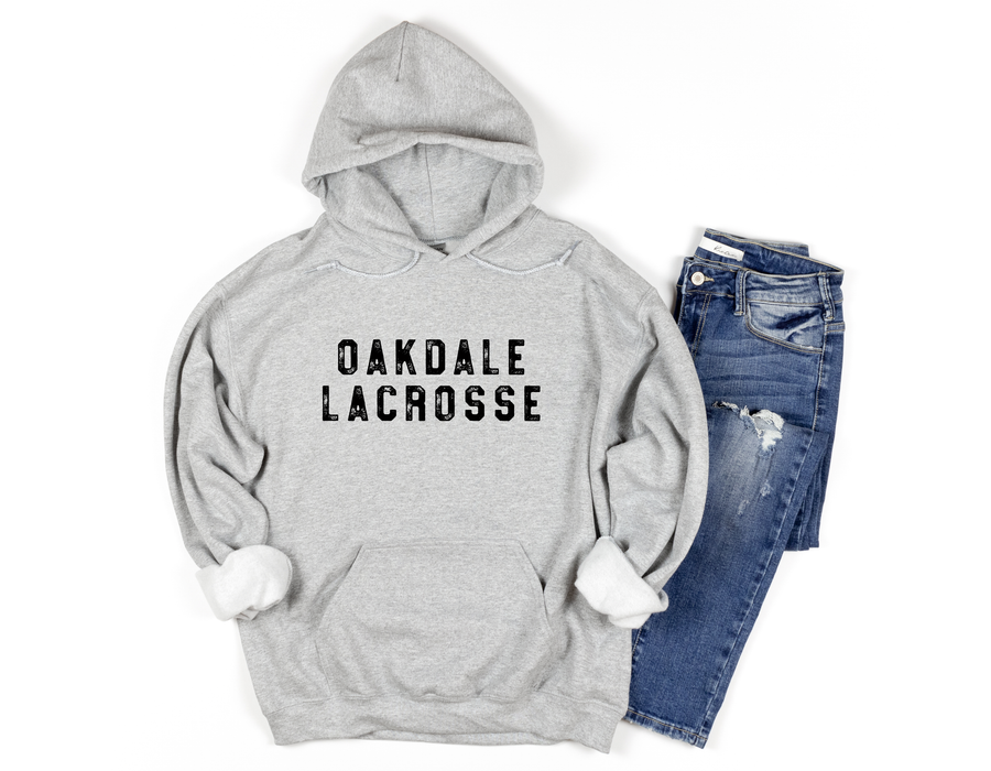 Oakdale Lacrosse Distressed Hoodie/ Sweatshirt (OHS)