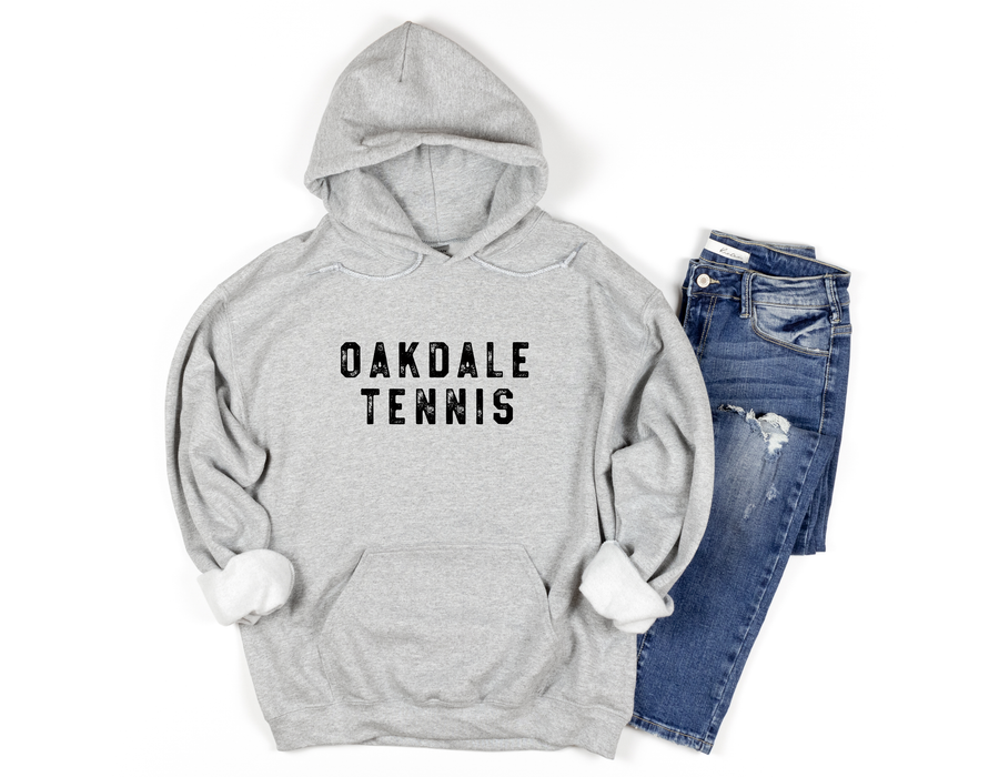 Oakdale Tennis Distressed Hoodie/ Sweatshirt (OHS)