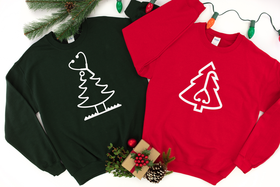 Healthcare Christmas Tree Sweatshirt