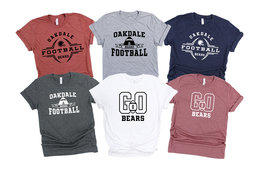 Oakdale Football Shirts- 2022 Fall Designs (OHS)