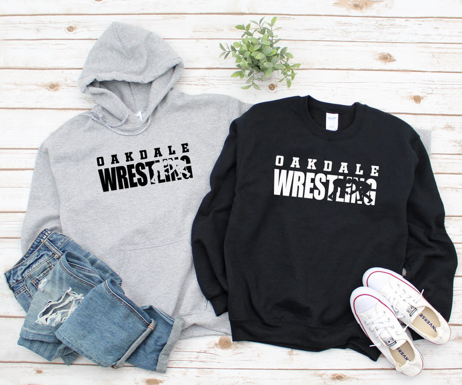 Oakdale Wrestling Hoodie and Sweatshirt (OHS)